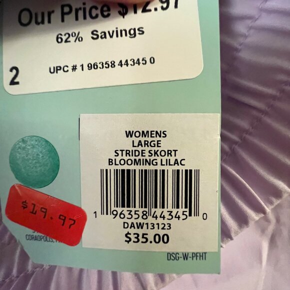 DSG Women's Stride Skort Blooming Lilac, Large - Picture 5 of 9